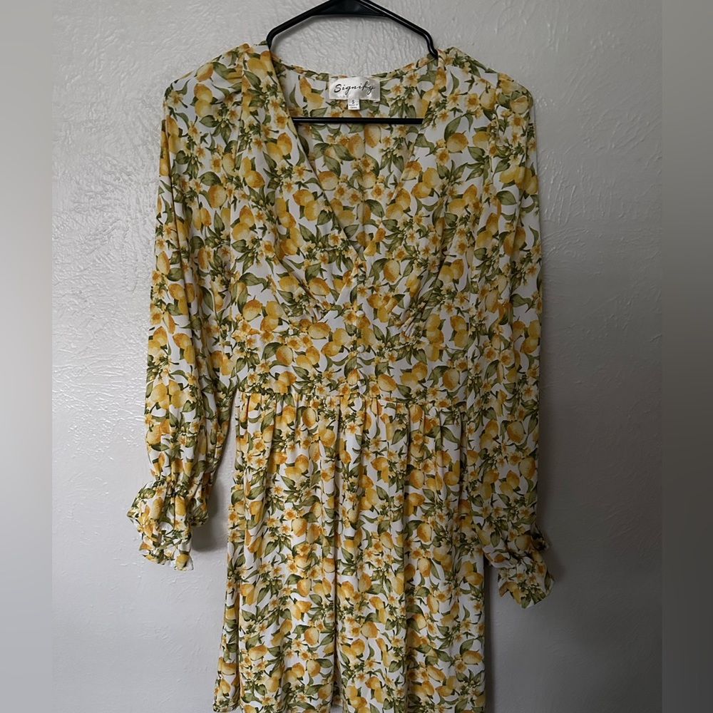 Beautiful spring lemon dress